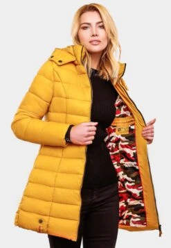 Marikoo Manteaux Courts Manteau D’hiver Abendsternchen Femme Jaune Dor -Marikoo 904d1a4d9ed958919102505f4e87ea3c
