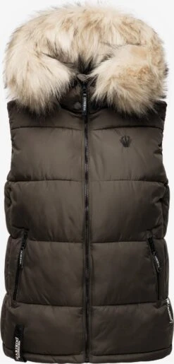 Marikoo Vestes Sans Manches Gilet Femme Anthracite -Marikoo 9110e46bd1eed0feadde2345eba9f705
