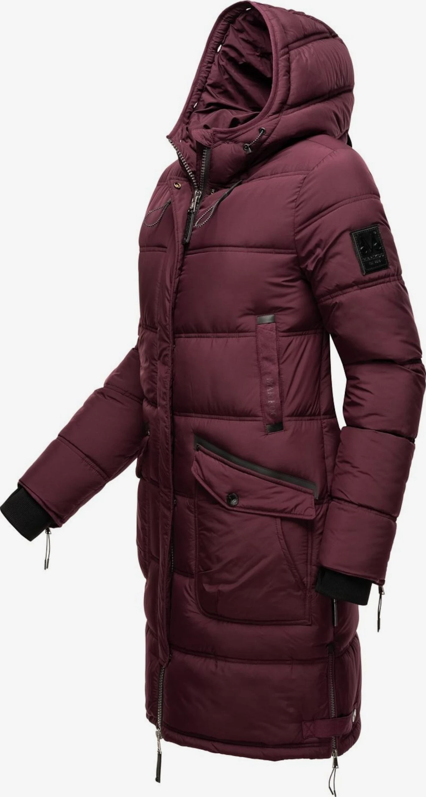 Marikoo Manteaux Dhiver Manteau D’hiver Chaskaa Femme Bordeaux 6 Marikoo Manteaux Dhiver Manteau D’hiver Chaskaa Femme Bordeaux – Image 4