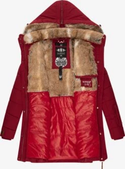 Marikoo Manteaux Courts Manteau D’hiver Femme Rouge Sang -Marikoo 9217db92989945e8be543945f95911e6