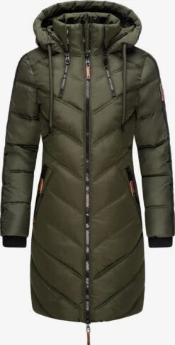 Marikoo Manteaux Dhiver Manteau D’hiver Armasa Femme Kaki