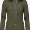 Marikoo Vestes Dhiver Veste D’hiver Bikoo Femme Kaki -Marikoo 925414ffd293ca43610c21ebf70e51f2