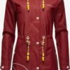Marikoo Manteaux De Pluie Manteau Fonctionnel Femme Rouge -Marikoo 9440d22bc47b03ad4134b54e05a8c4dc