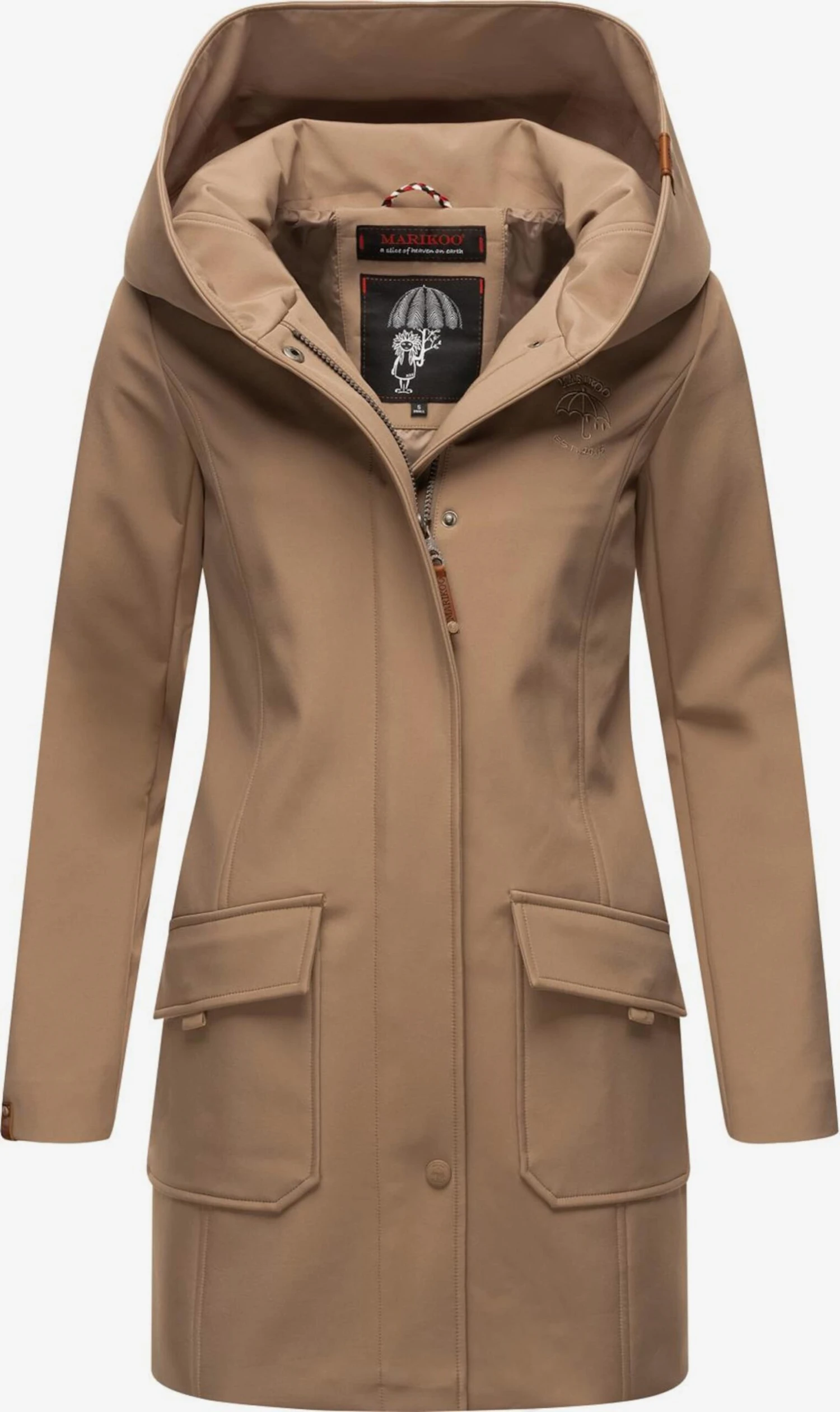 Marikoo Manteaux De Pluie Manteau Fonctionnel Mayleen Femme Noisette 3 Marikoo Manteaux De Pluie Manteau Fonctionnel Mayleen Femme Noisette