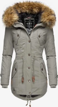Marikoo Parkas Parka D’hiver La Viva Femme Gris