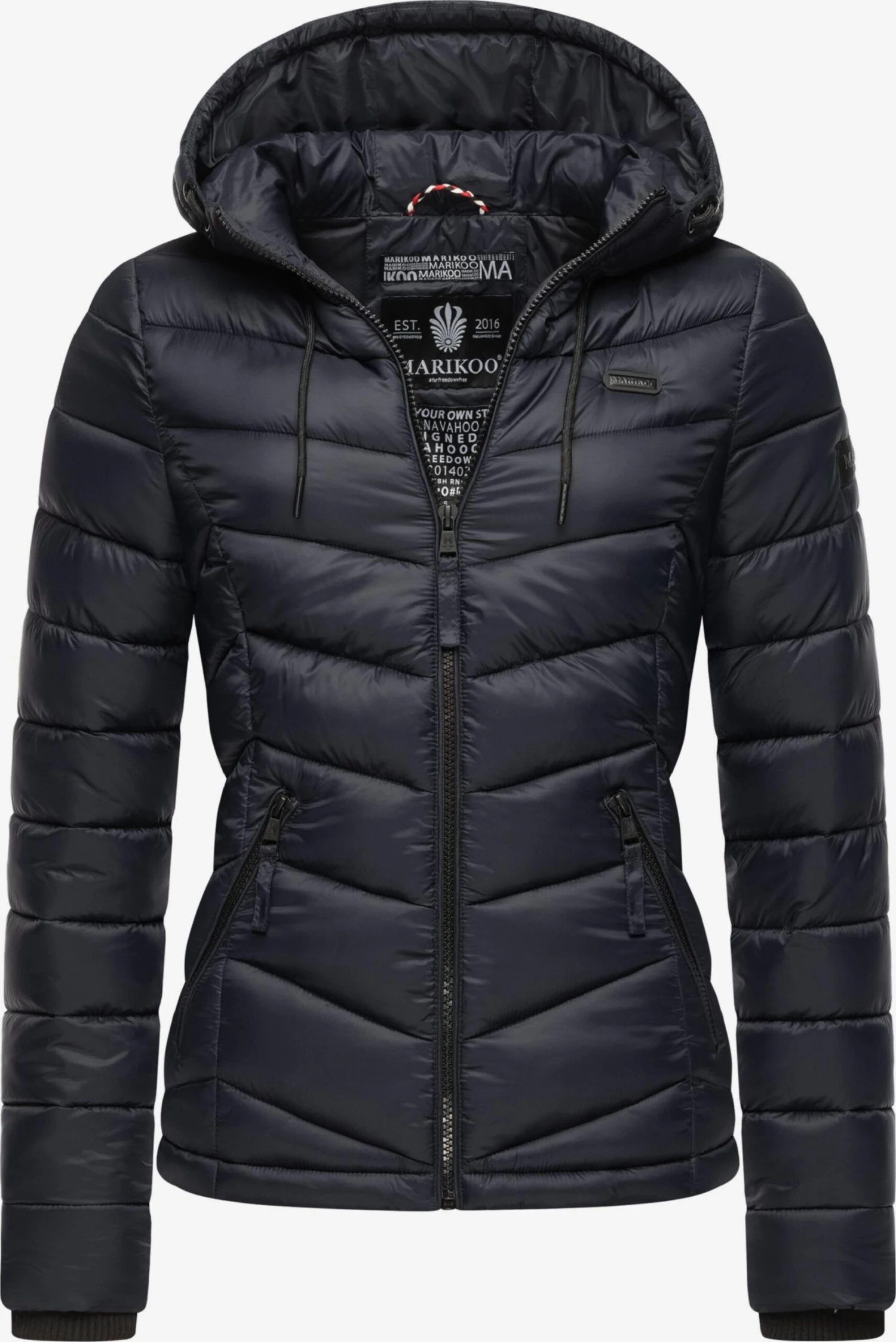 Marikoo Vestes De Mi-saison Veste Mi-saison Kuala Femme Bleu Marine 3 Marikoo Vestes De Mi-saison Veste Mi-saison Kuala Femme Bleu Marine