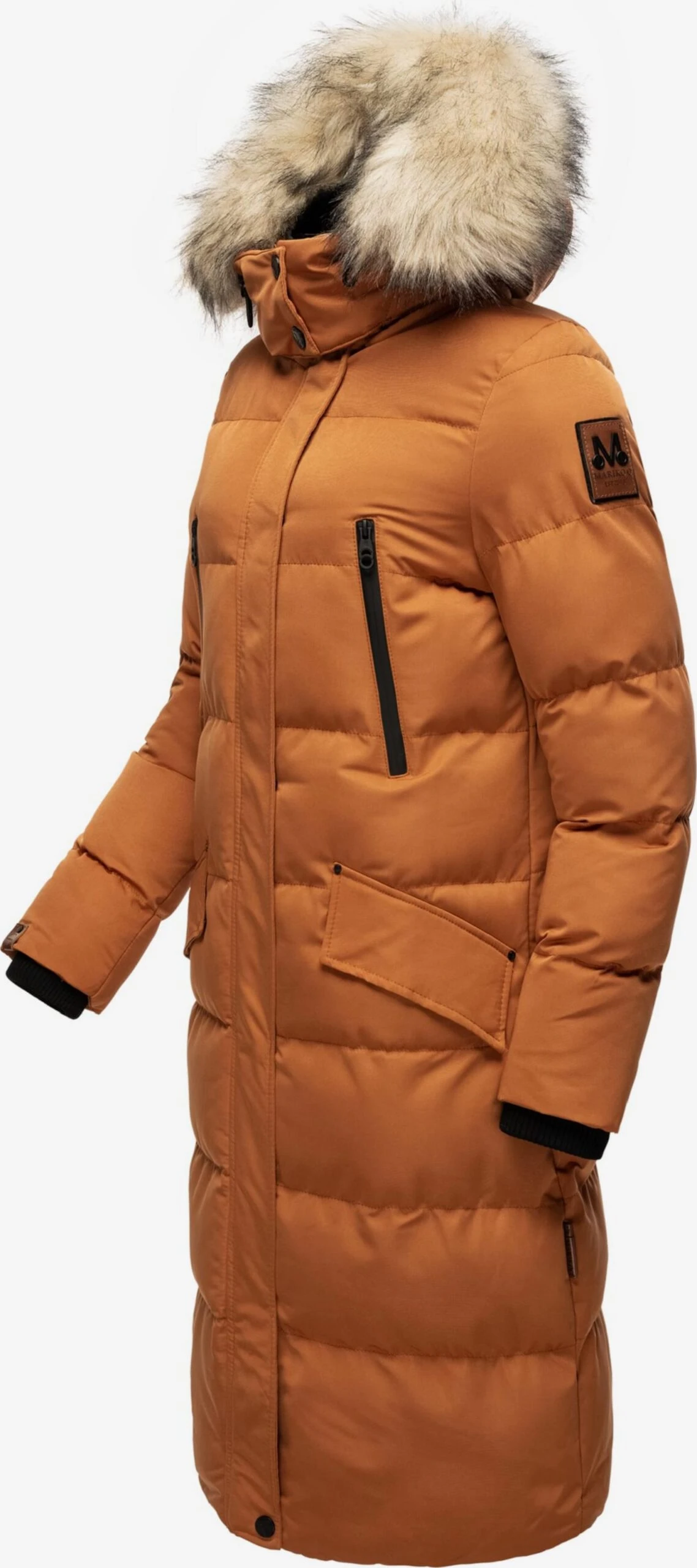 Marikoo Manteaux Dhiver Manteau D’hiver Schneesternchen Femme Orange 4 Marikoo Manteaux Dhiver Manteau D’hiver Schneesternchen Femme Orange – Image 2