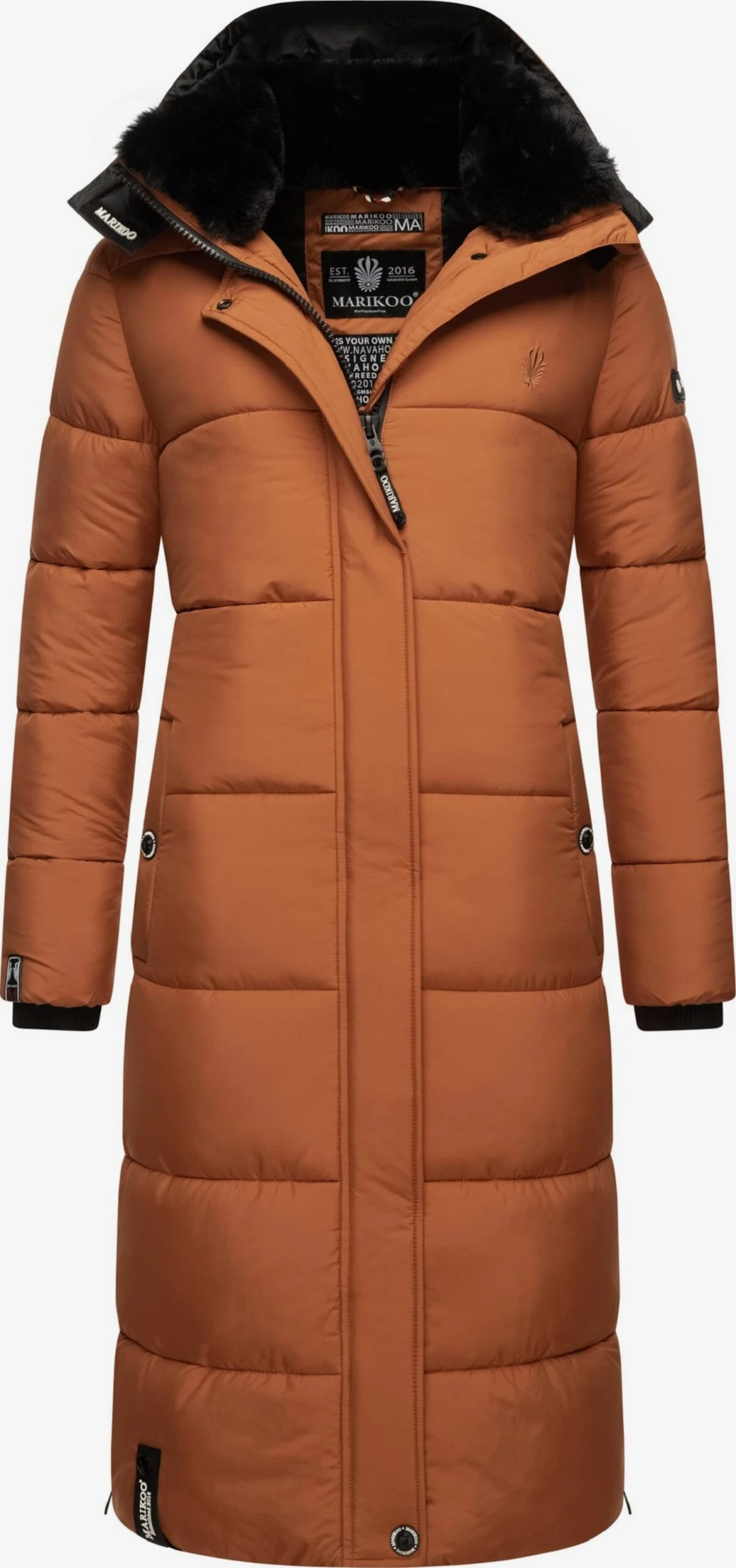 Marikoo Manteaux Dhiver Manteau D’hiver Femme Cognac 3 Marikoo Manteaux Dhiver Manteau D’hiver Femme Cognac