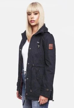 Marikoo Parkas Parka Mi-saison Nyokoo Femme Bleu Nuit -Marikoo 99598723e521f5aa7a2febc1384bd9a0