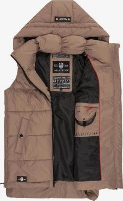 Marikoo Vestes Sans Manches Gilet Zarinaa Femme Marron -Marikoo 9a6ca2d8850bdd8748ce227c027f80c9