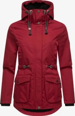 Marikoo Parkas Parka Mi-saison Babetaa Femme Rouge Sang