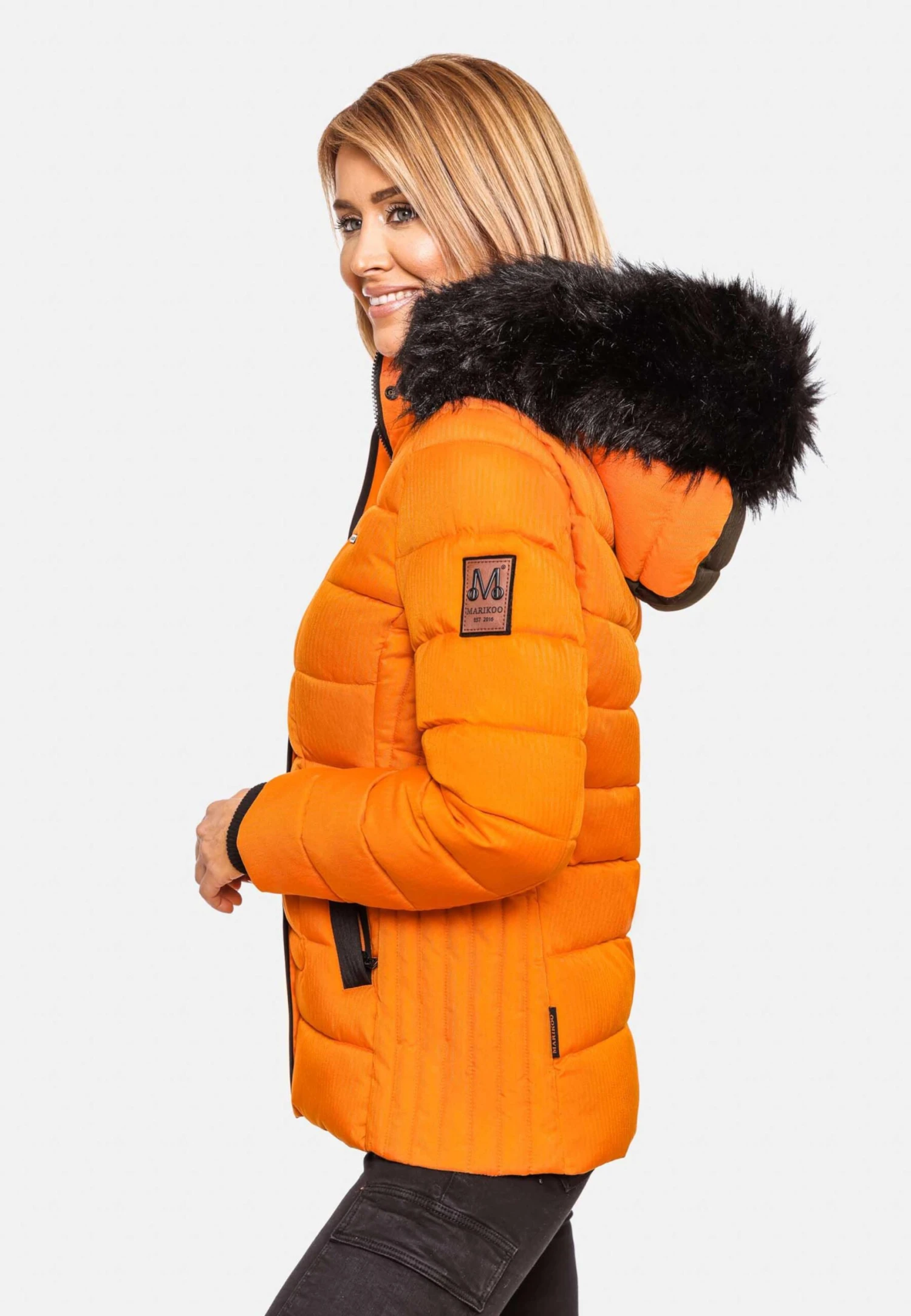 Marikoo Vestes Dhiver Veste D’hiver Unique Femme Orange 7 Marikoo Vestes Dhiver Veste D’hiver Unique Femme Orange – Image 5