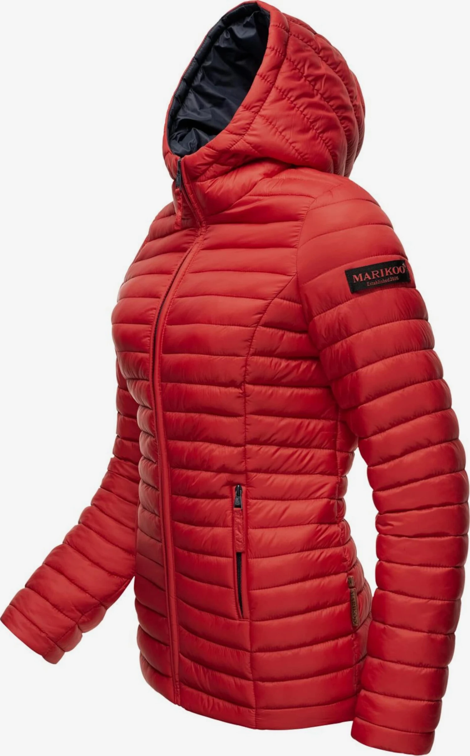 Marikoo Vestes De Mi-saison Veste Mi-saison Asraa Femme Rouge 4 Marikoo Vestes De Mi-saison Veste Mi-saison Asraa Femme Rouge – Image 2