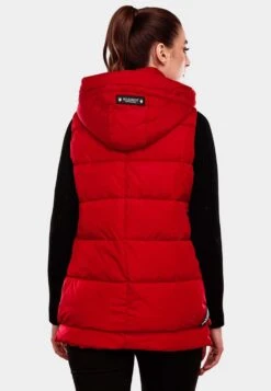 Marikoo Vestes Sans Manches Gilet Zarinaa Femme Rouge -Marikoo 9e0b74ef469834fd9633d94bb05f8c0e