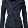 Marikoo Manteaux Dhiver Manteau D’hiver Moonshine Femme Bleu -Marikoo 9e369d7a25ecfceae8365b1b6cd1e20d
