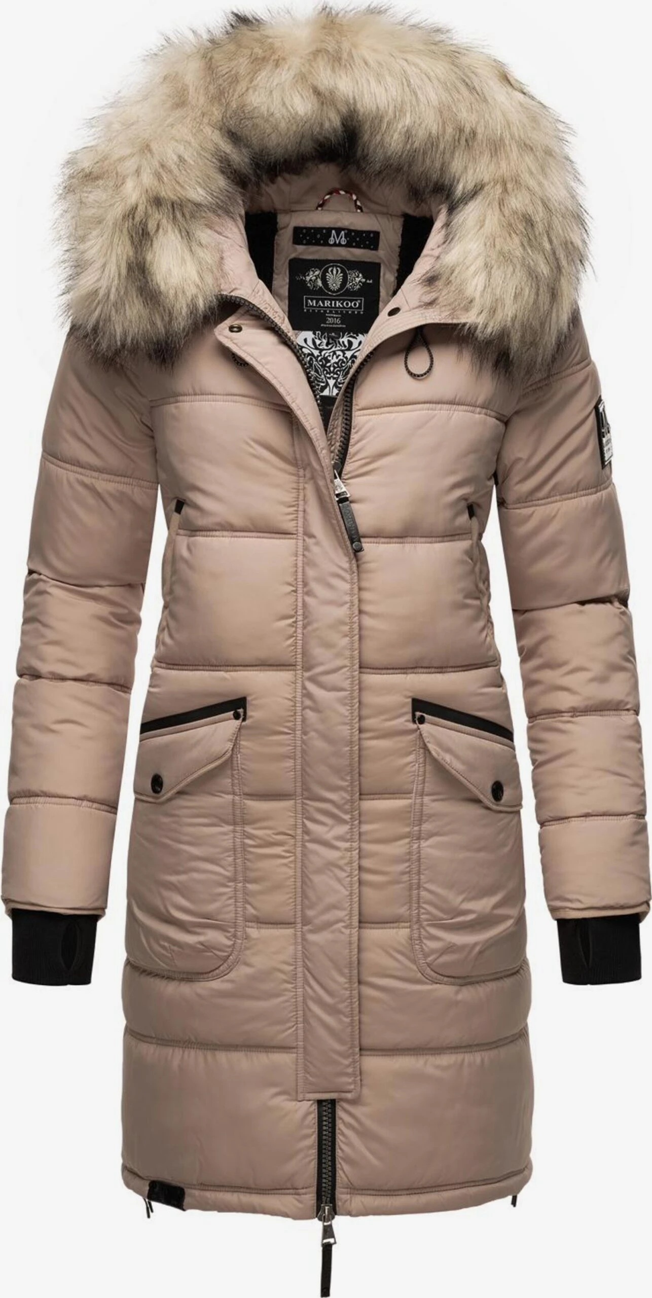 Marikoo Manteaux Dhiver Manteau D’hiver Chaskaa Femme Taupe 3 Marikoo Manteaux Dhiver Manteau D’hiver Chaskaa Femme Taupe