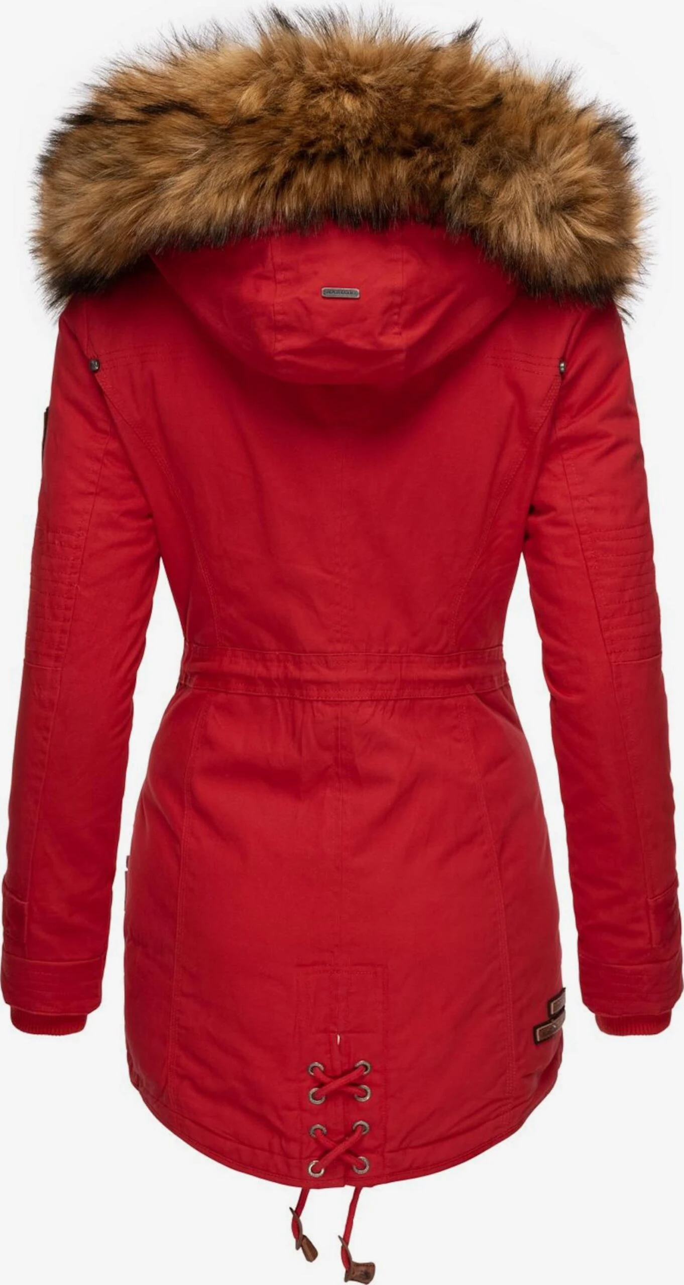 Marikoo Parkas Parka D’hiver La Viva Femme Rouge Clair 5 Marikoo Parkas Parka D’hiver La Viva Femme Rouge Clair – Image 3