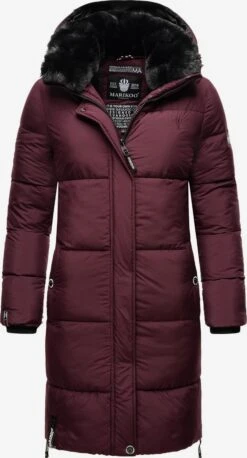 Marikoo Manteaux Dhiver Manteau D’hiver Femme Rouge Cerise