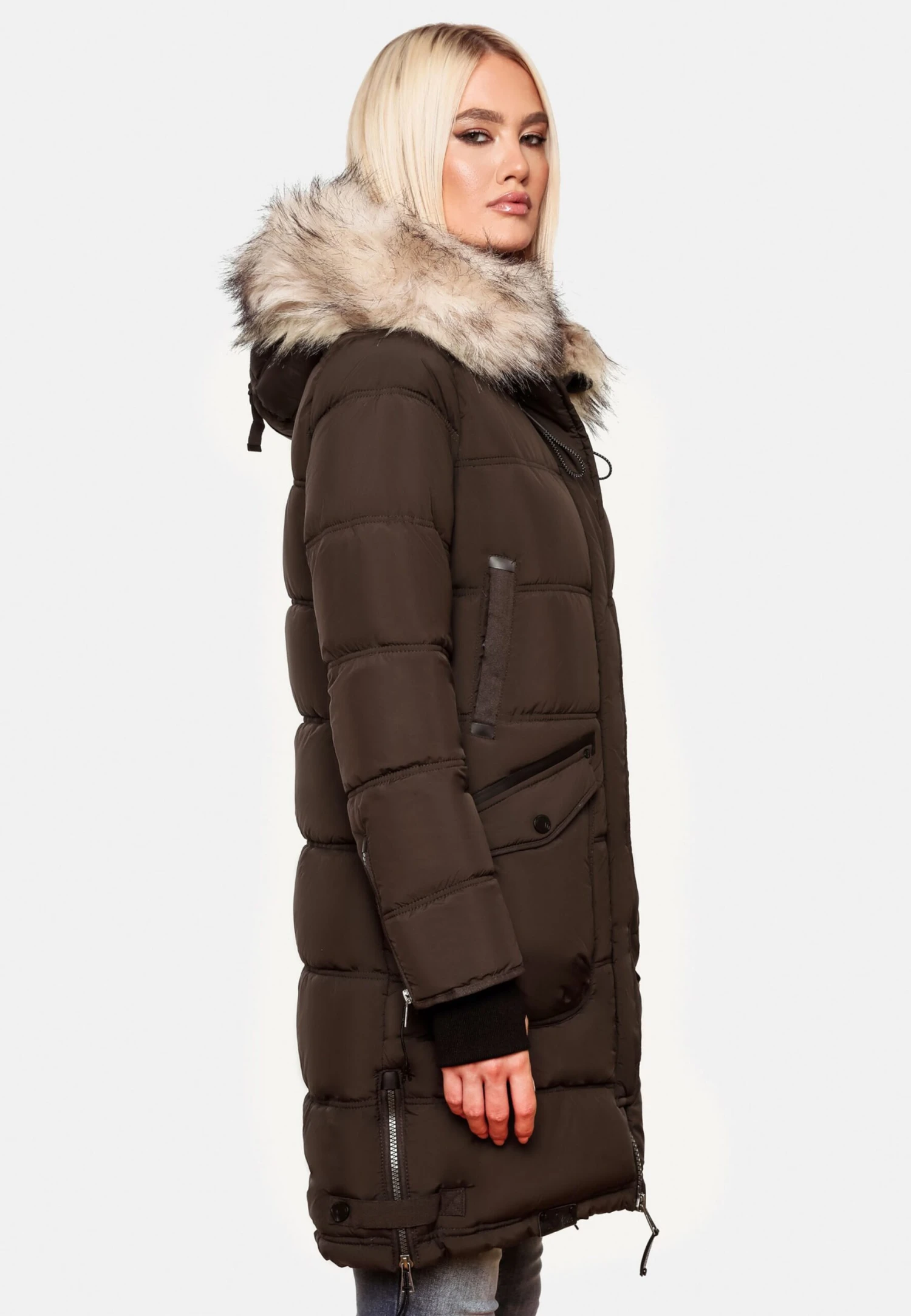 Marikoo Manteaux Dhiver Manteau D’hiver Chaskaa Femme Moka 9 Marikoo Manteaux Dhiver Manteau D’hiver Chaskaa Femme Moka – Image 7