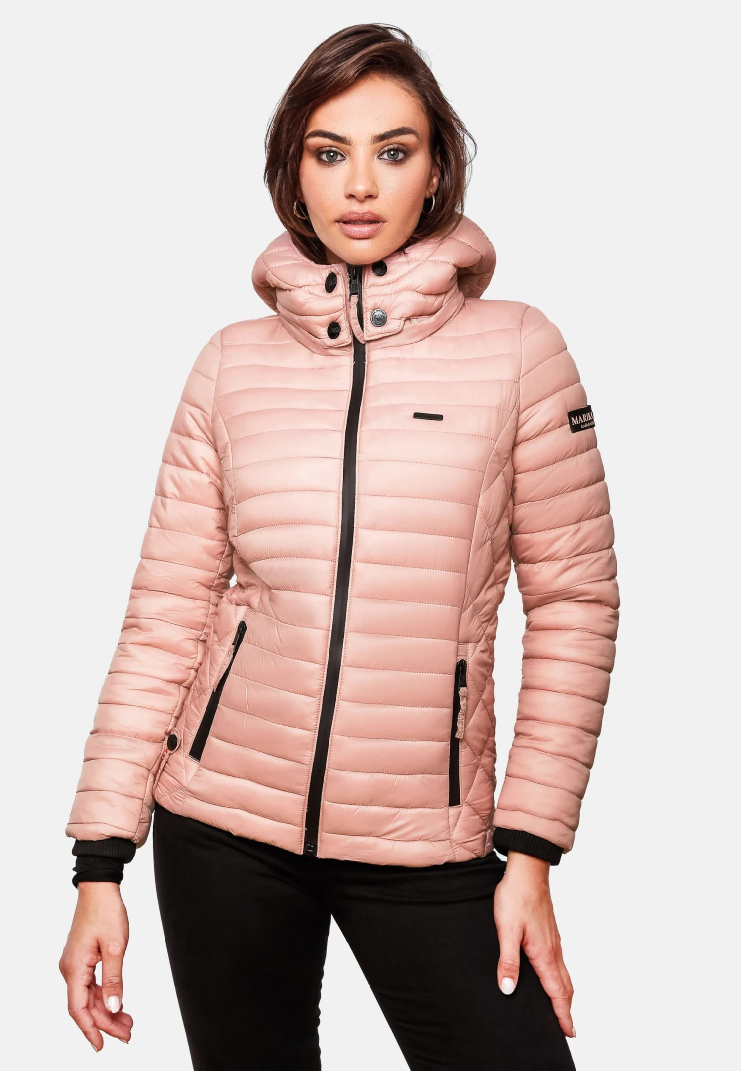 Marikoo Vestes De Mi-saison Veste Mi-saison Femme Rose 7 Marikoo Vestes De Mi-saison Veste Mi-saison Femme Rose – Image 5
