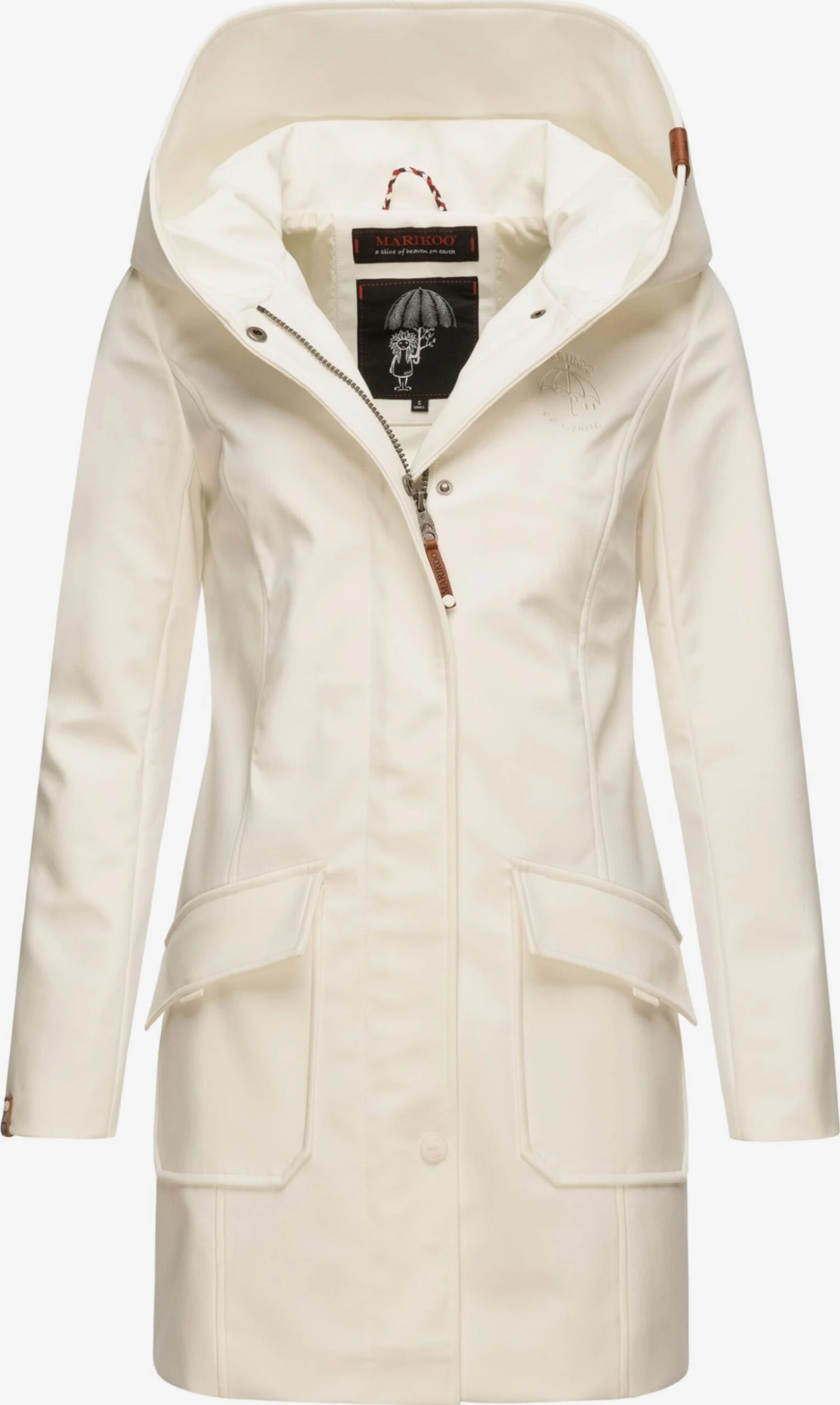 Marikoo Manteaux De Pluie Manteau Fonctionnel Mayleen Femme Blanc Cassé 3 Marikoo Manteaux De Pluie Manteau Fonctionnel Mayleen Femme Blanc Cassé