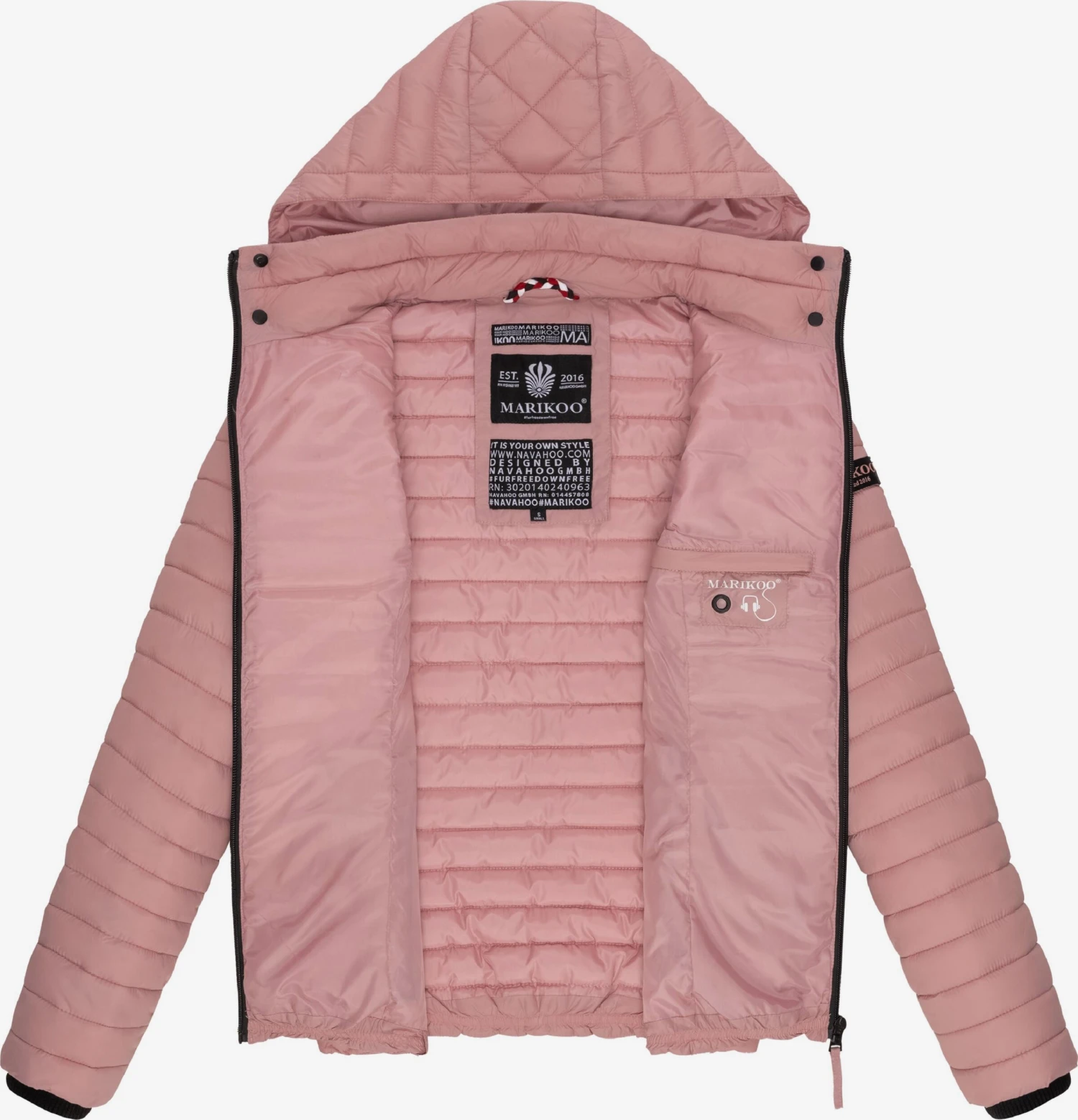 Marikoo Vestes De Mi-saison Veste Mi-saison Femme Rose 6 Marikoo Vestes De Mi-saison Veste Mi-saison Femme Rose – Image 4