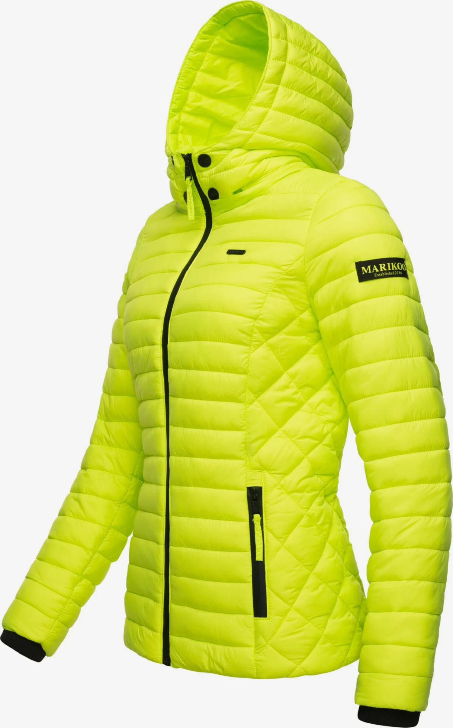 Marikoo Vestes De Mi-saison Veste Mi-saison Samtpfote Femme Vert Fluo 4 Marikoo Vestes De Mi-saison Veste Mi-saison Samtpfote Femme Vert Fluo – Image 2