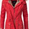 Marikoo Parkas Parka D’hiver Grinsekatze Femme Rouge -Marikoo a685eb4d8480f89dc3f9be2492c2cbf2