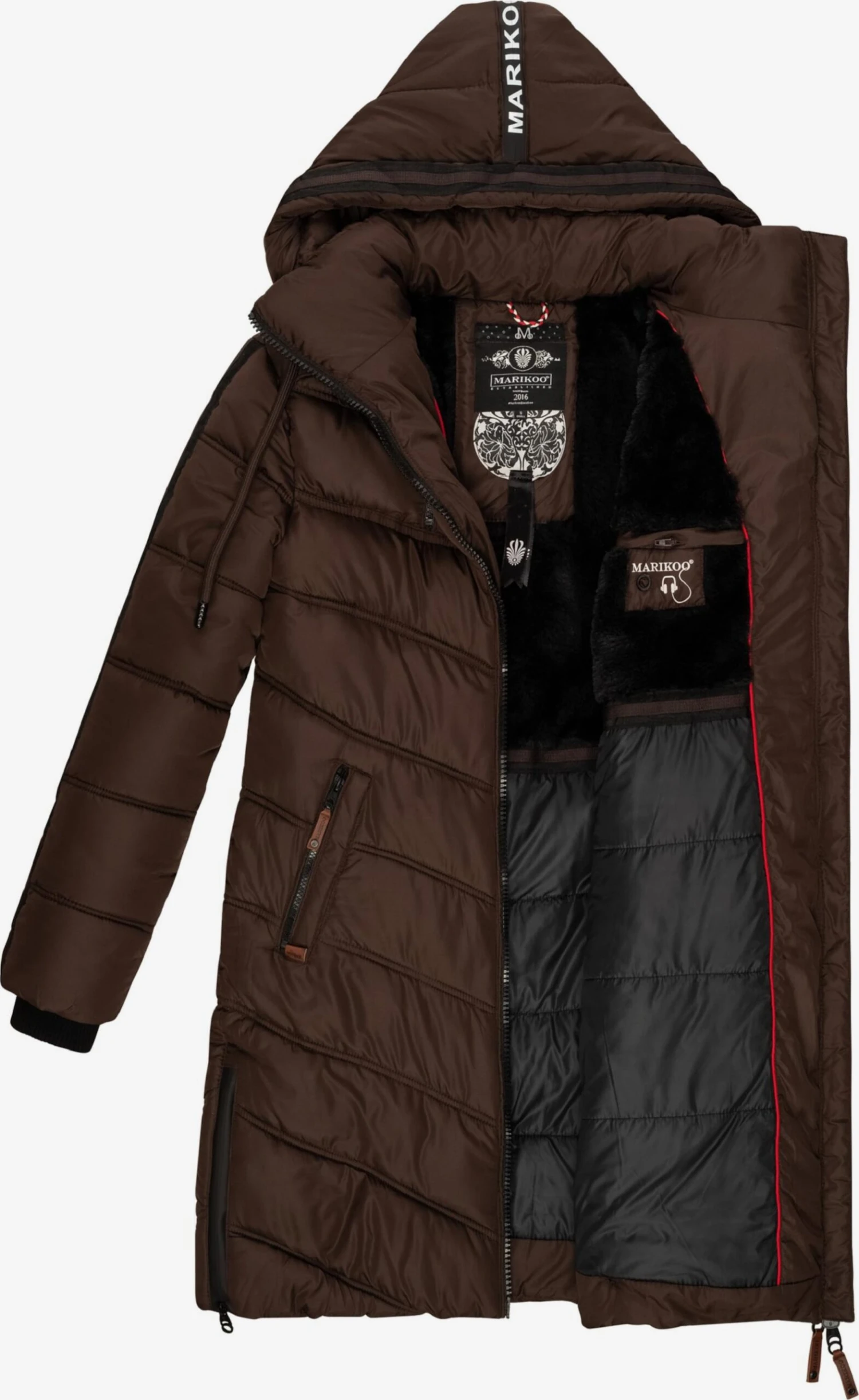 Marikoo Manteaux Dhiver Manteau D’hiver Armasa Femme Marron 6 Marikoo Manteaux Dhiver Manteau D’hiver Armasa Femme Marron – Image 4