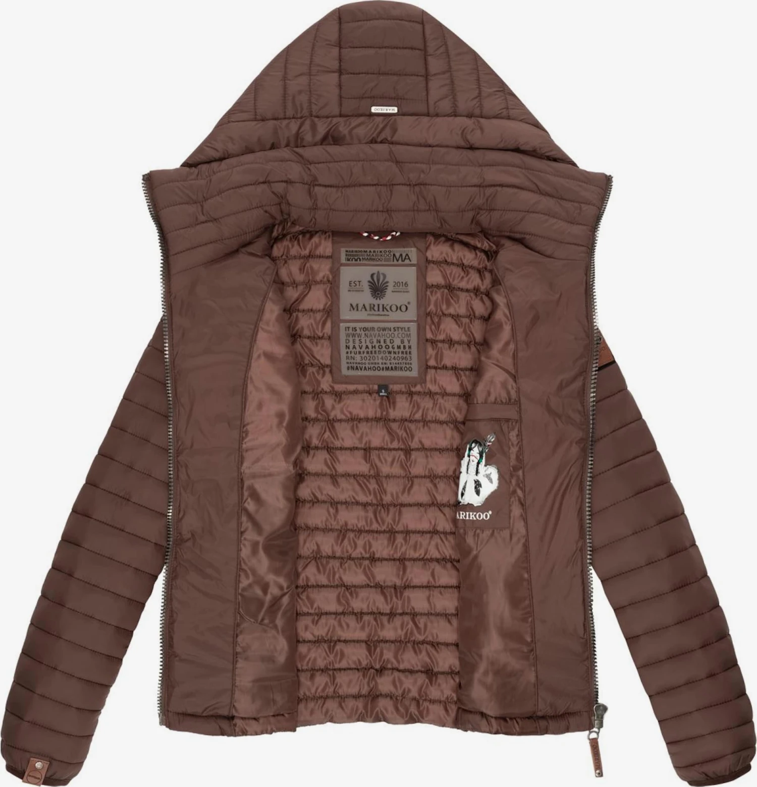 Marikoo Vestes De Mi-saison Veste Mi-saison Löwenbaby Femme Chocolat 6 Marikoo Vestes De Mi-saison Veste Mi-saison Löwenbaby Femme Chocolat – Image 4
