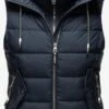Marikoo Vestes Sans Manches Gilet Taisaa Femme Bleu Marine -Marikoo aaa826d5ce2a36a9fad70f3c2dd961be