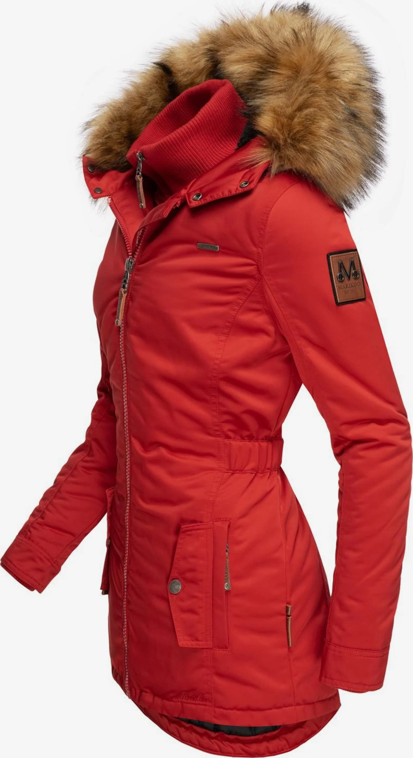 Marikoo Manteaux Dhiver Manteau D’hiver Sanakoo Femme Rouge 4 Marikoo Manteaux Dhiver Manteau D’hiver Sanakoo Femme Rouge – Image 2