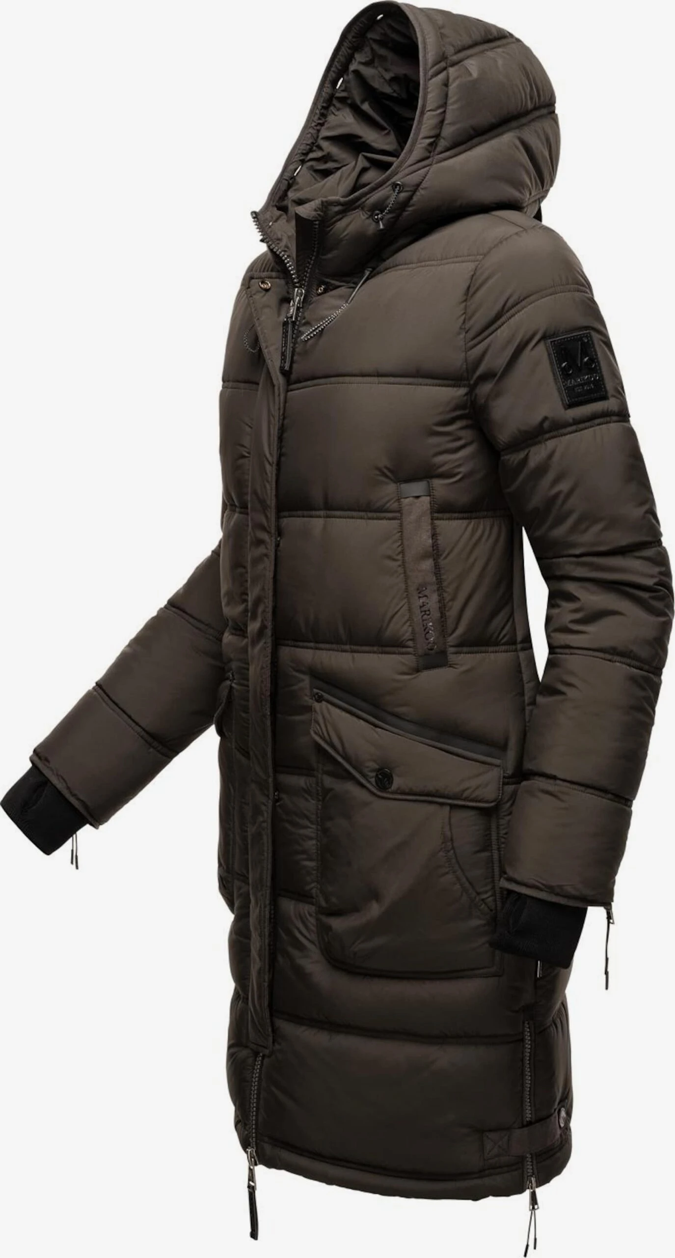 Marikoo Manteaux Dhiver Manteau D’hiver Chaskaa Femme Gris Basalte 6 Marikoo Manteaux Dhiver Manteau D’hiver Chaskaa Femme Gris Basalte – Image 4