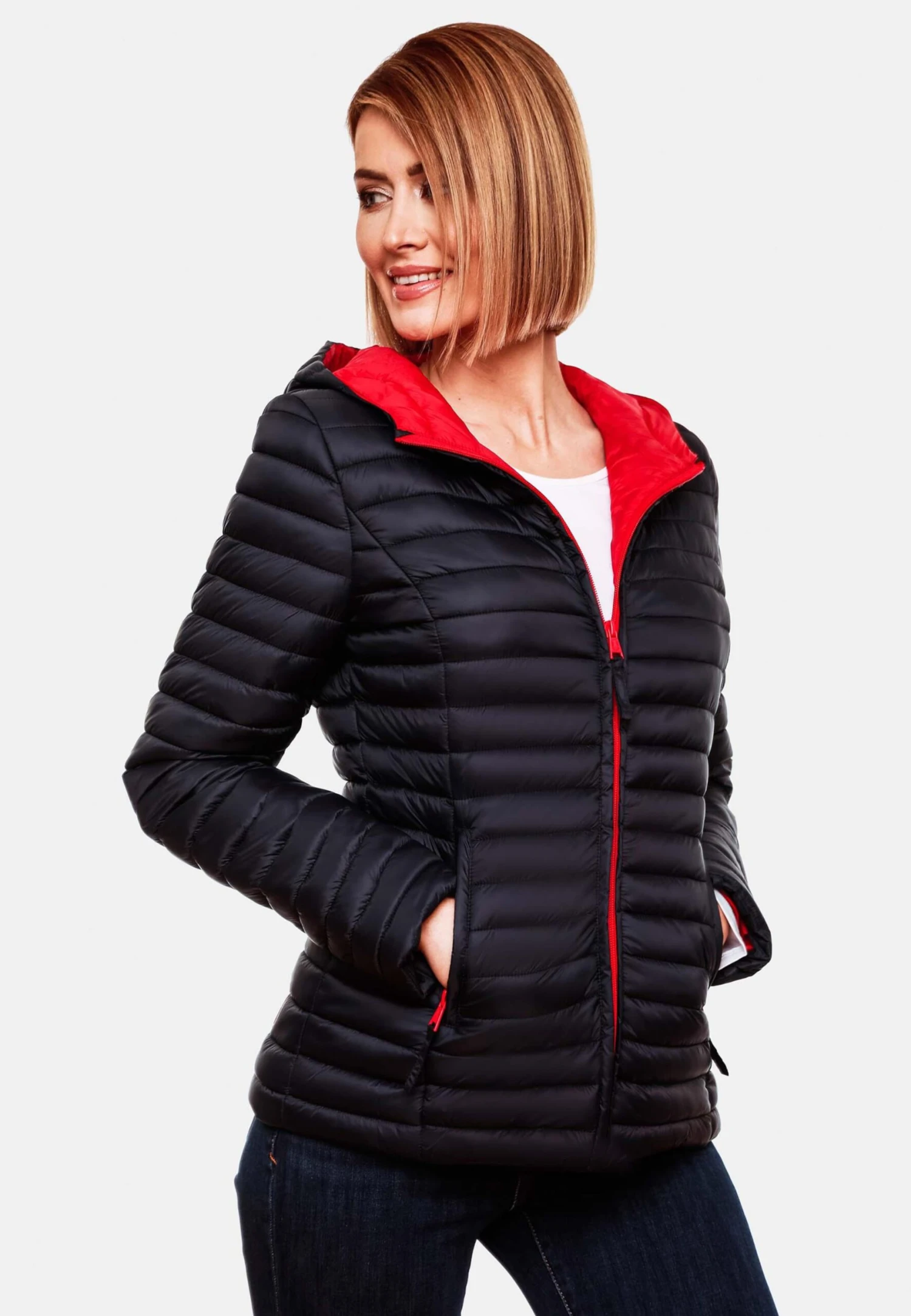 Marikoo Vestes De Mi-saison Veste Mi-saison Asraa Femme Bleu Marine 8 Marikoo Vestes De Mi-saison Veste Mi-saison Asraa Femme Bleu Marine – Image 6