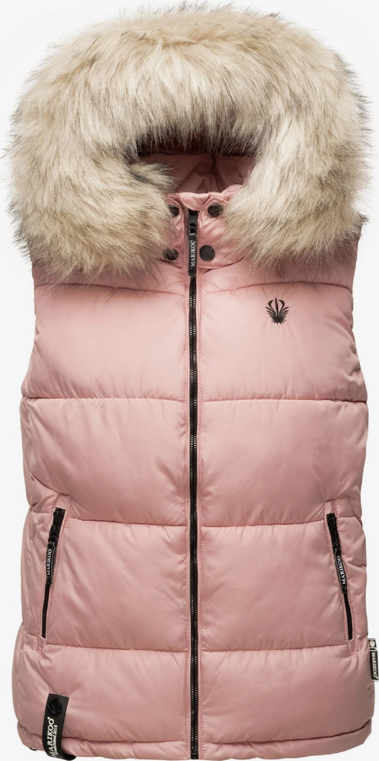 Marikoo Vestes Sans Manches Gilet Eisflöckchen Femme Rose 8 Marikoo Vestes Sans Manches Gilet Eisflöckchen Femme Rose – Image 6