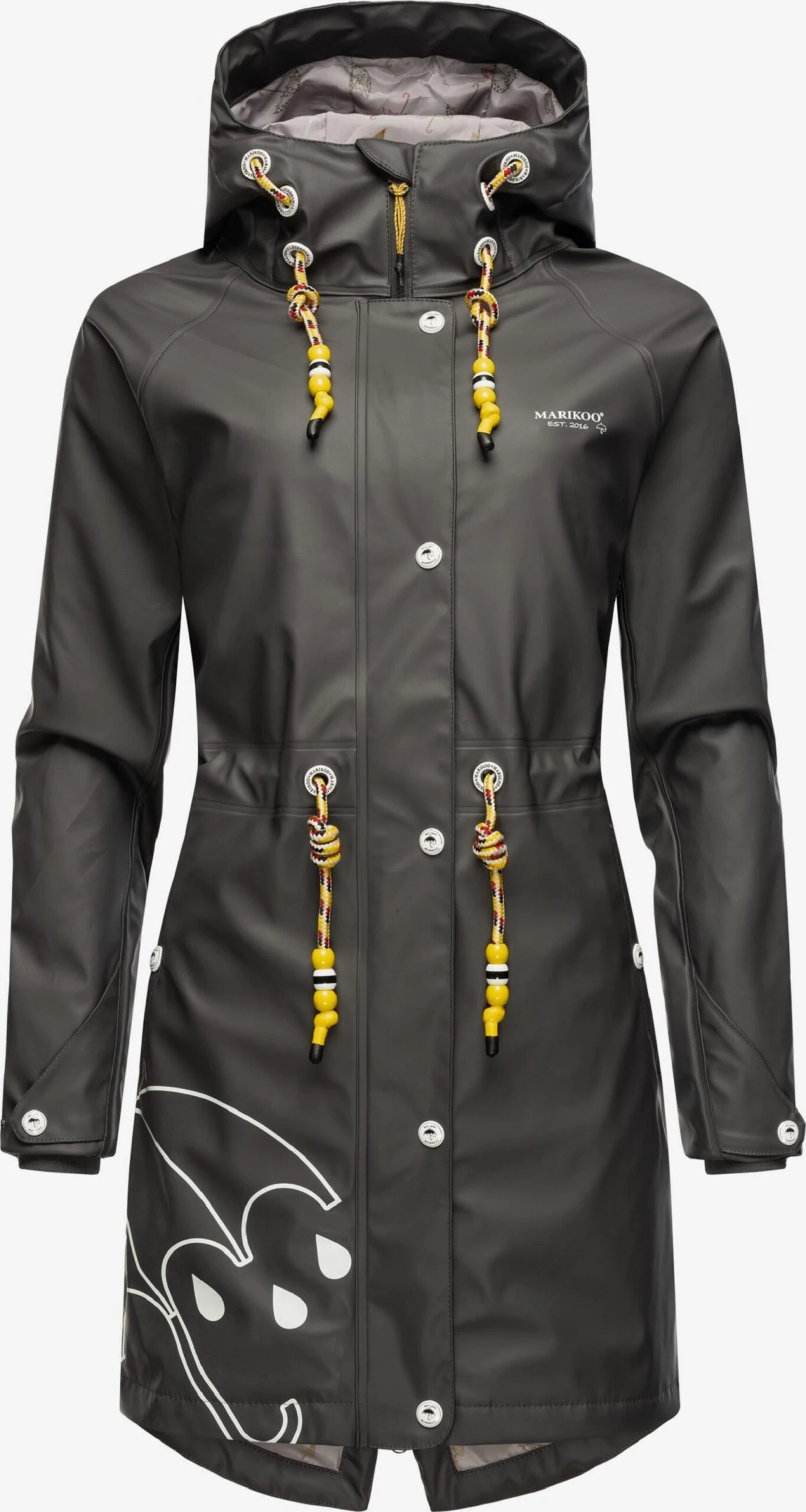 Marikoo Manteaux De Pluie Manteau Fonctionnel Femme Anthracite 3 Marikoo Manteaux De Pluie Manteau Fonctionnel Femme Anthracite