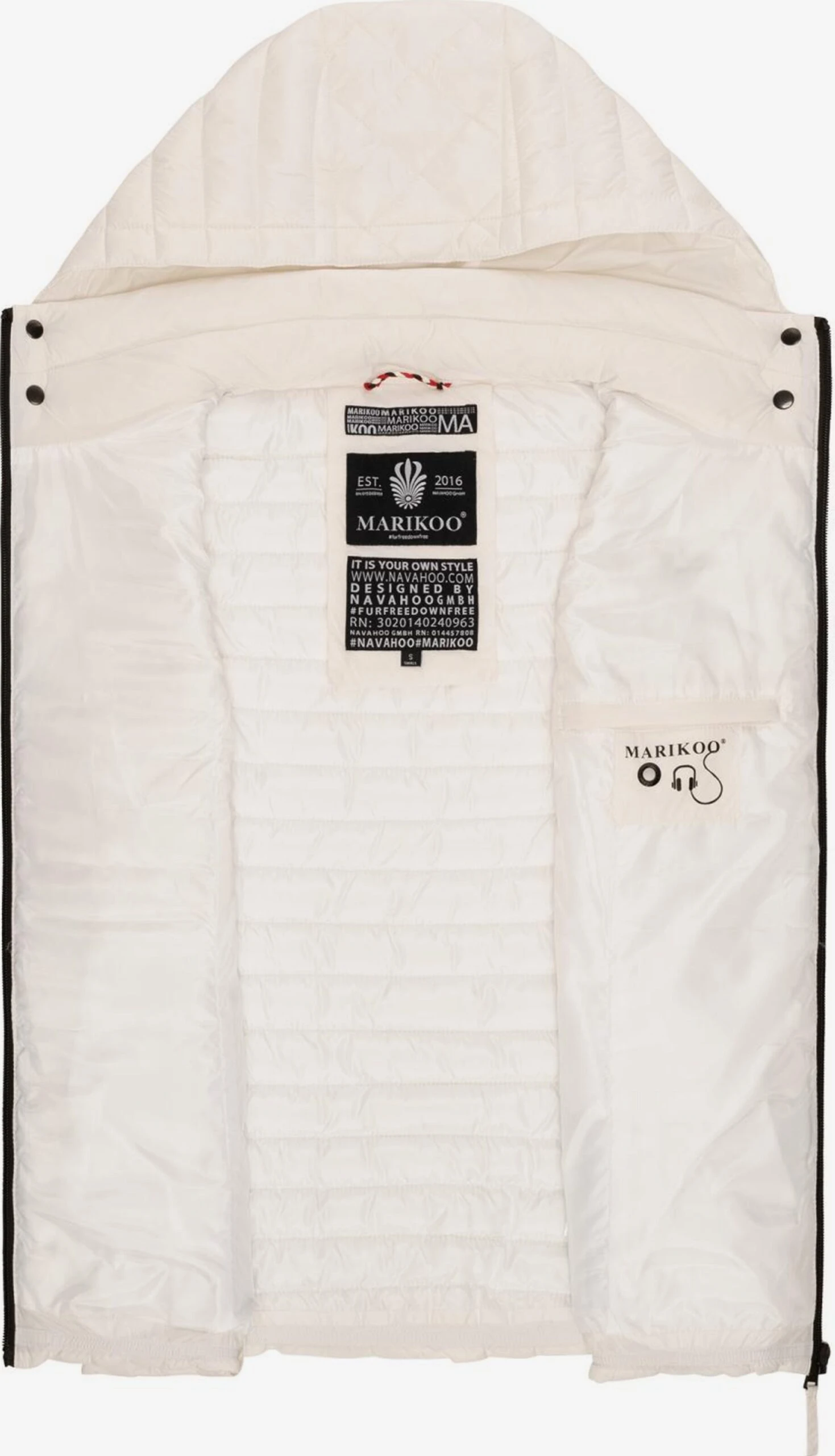 Marikoo Vestes Sans Manches Gilet Hasenpfote Femme Blanc Cassé 6 Marikoo Vestes Sans Manches Gilet Hasenpfote Femme Blanc Cassé – Image 4