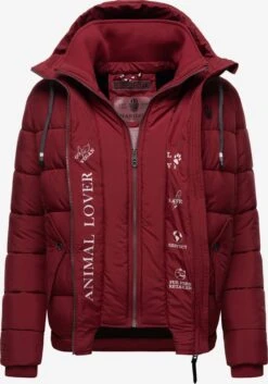Marikoo Vestes Dhiver Veste D’hiver Taisaa Femme Rouge Sang -Marikoo bae085dfeff33b5495f36d02c007f7cf