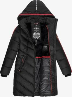 Marikoo Manteaux Dhiver Manteau D’hiver Armasa Femme Noir -Marikoo bc35bae199eb65fce09108f9ff0128f1