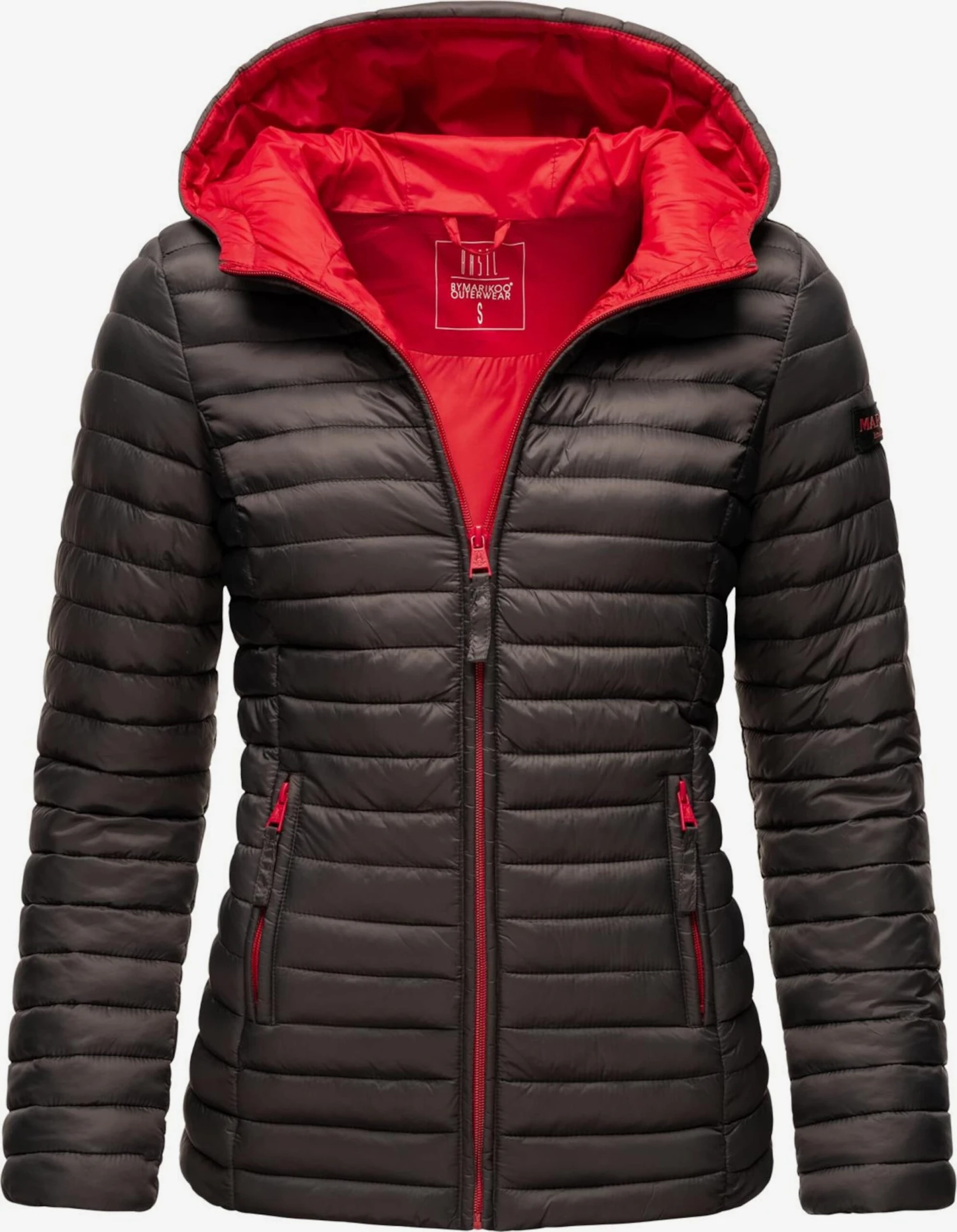 Marikoo Vestes De Mi-saison Veste Mi-saison Asraa Femme Anthracite 3 Marikoo Vestes De Mi-saison Veste Mi-saison Asraa Femme Anthracite