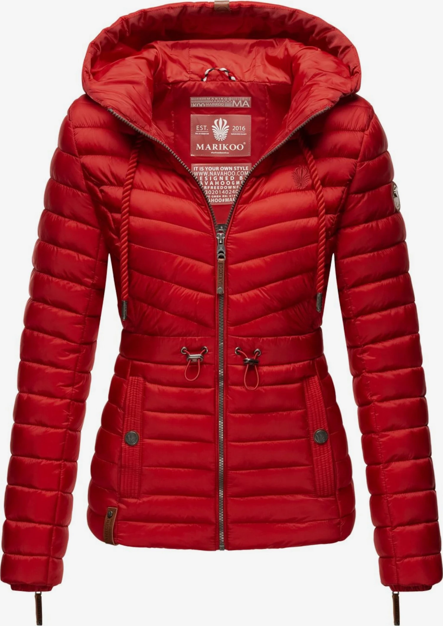 Marikoo Vestes De Mi-saison Veste Mi-saison Aniyaa Femme Rouge 3 Marikoo Vestes De Mi-saison Veste Mi-saison Aniyaa Femme Rouge