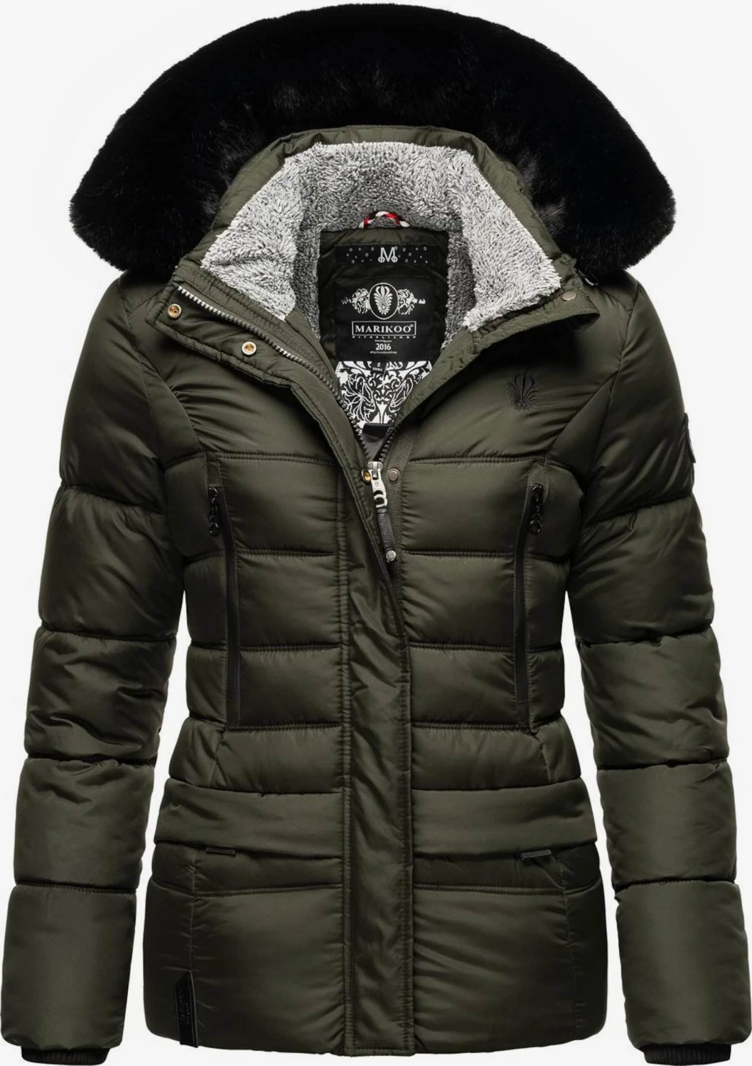 Marikoo Vestes Dhiver Veste D’hiver Loveleen Femme Olive 3 Marikoo Vestes Dhiver Veste D’hiver Loveleen Femme Olive