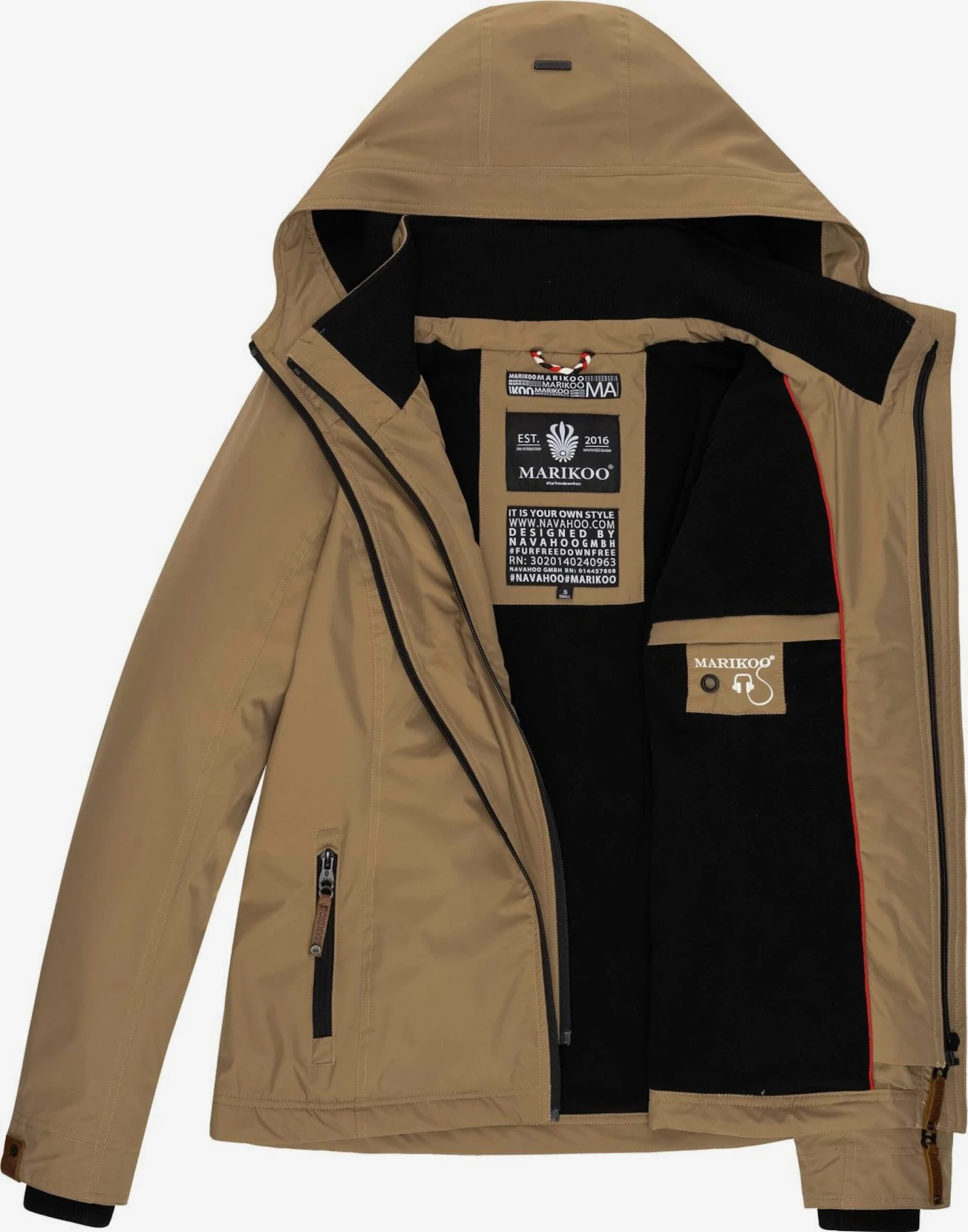 Marikoo Vestes Dextérieur Veste Fonctionnelle Erdbeere Femme Marron 6 Marikoo Vestes Dextérieur Veste Fonctionnelle Erdbeere Femme Marron – Image 4