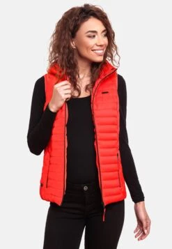 Marikoo Vestes Sans Manches Gilet Hasenpfote Femme Orange Fluo -Marikoo c23ab41a2b27a1dece54ac68114661f8