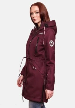 Marikoo Parkas Parka Mi-saison Femme Bordeaux -Marikoo c254305d9069fd3c70f57c75b8dececc