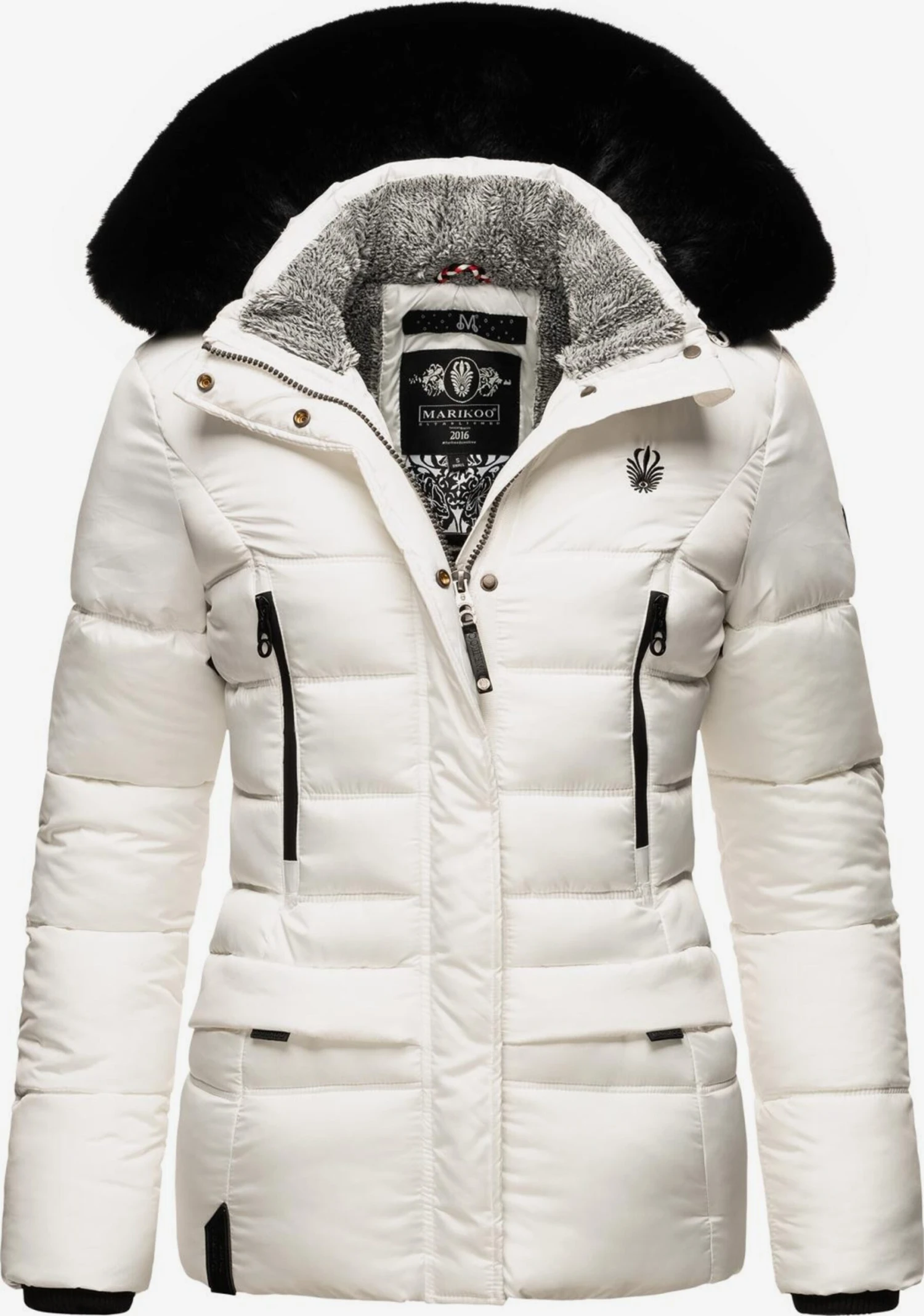 Marikoo Vestes Dhiver Veste D’hiver Loveleen Femme Blanc 3 Marikoo Vestes Dhiver Veste D’hiver Loveleen Femme Blanc