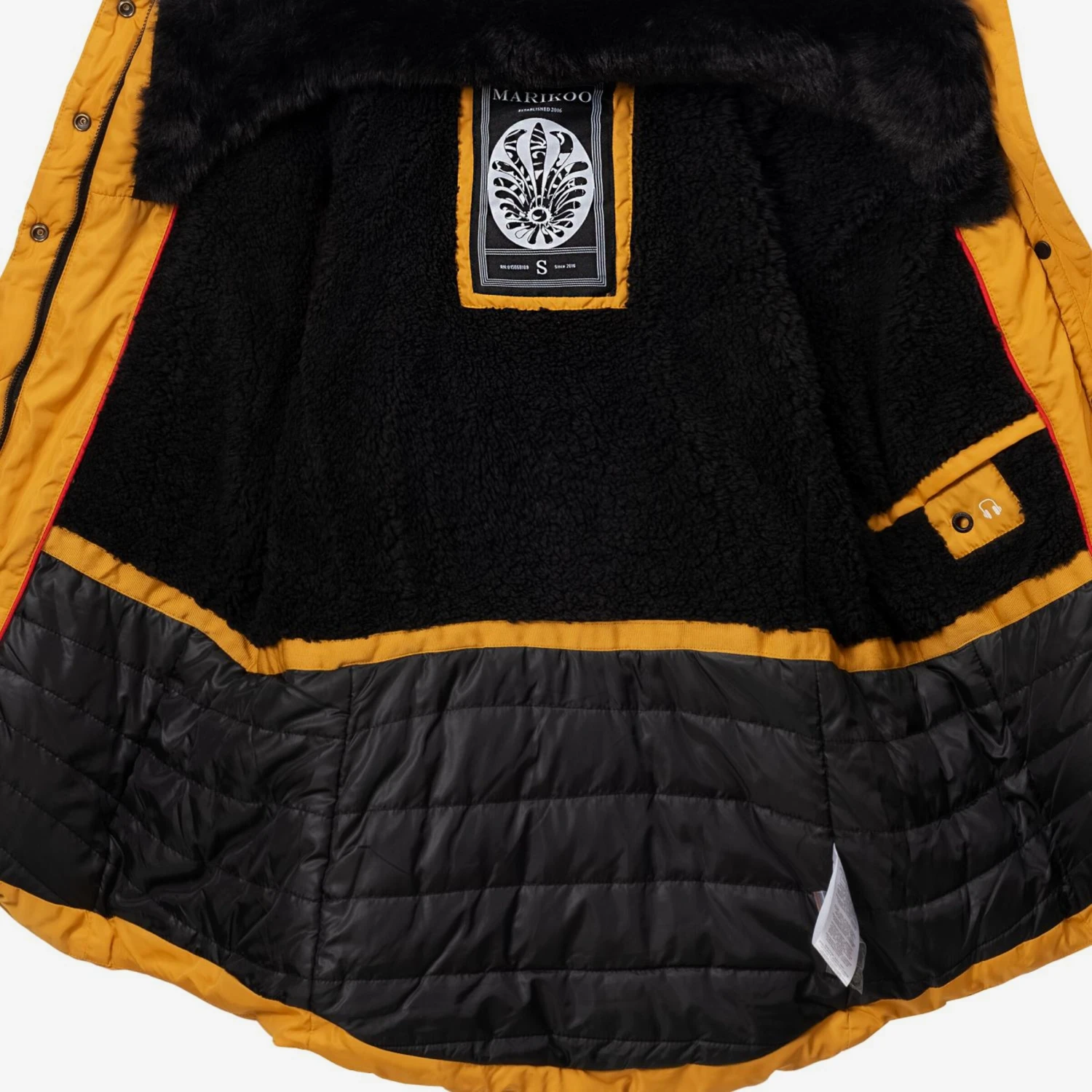 Marikoo Vestes Dhiver Veste D’hiver Lotusblüte Femme Jaune Dor 7 Marikoo Vestes Dhiver Veste D’hiver Lotusblüte Femme Jaune Dor – Image 5