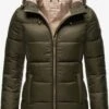 Marikoo Vestes Dhiver Veste D’hiver Leandraa Femme Kaki -Marikoo c8001d678af17df3bfaf263a5de87007