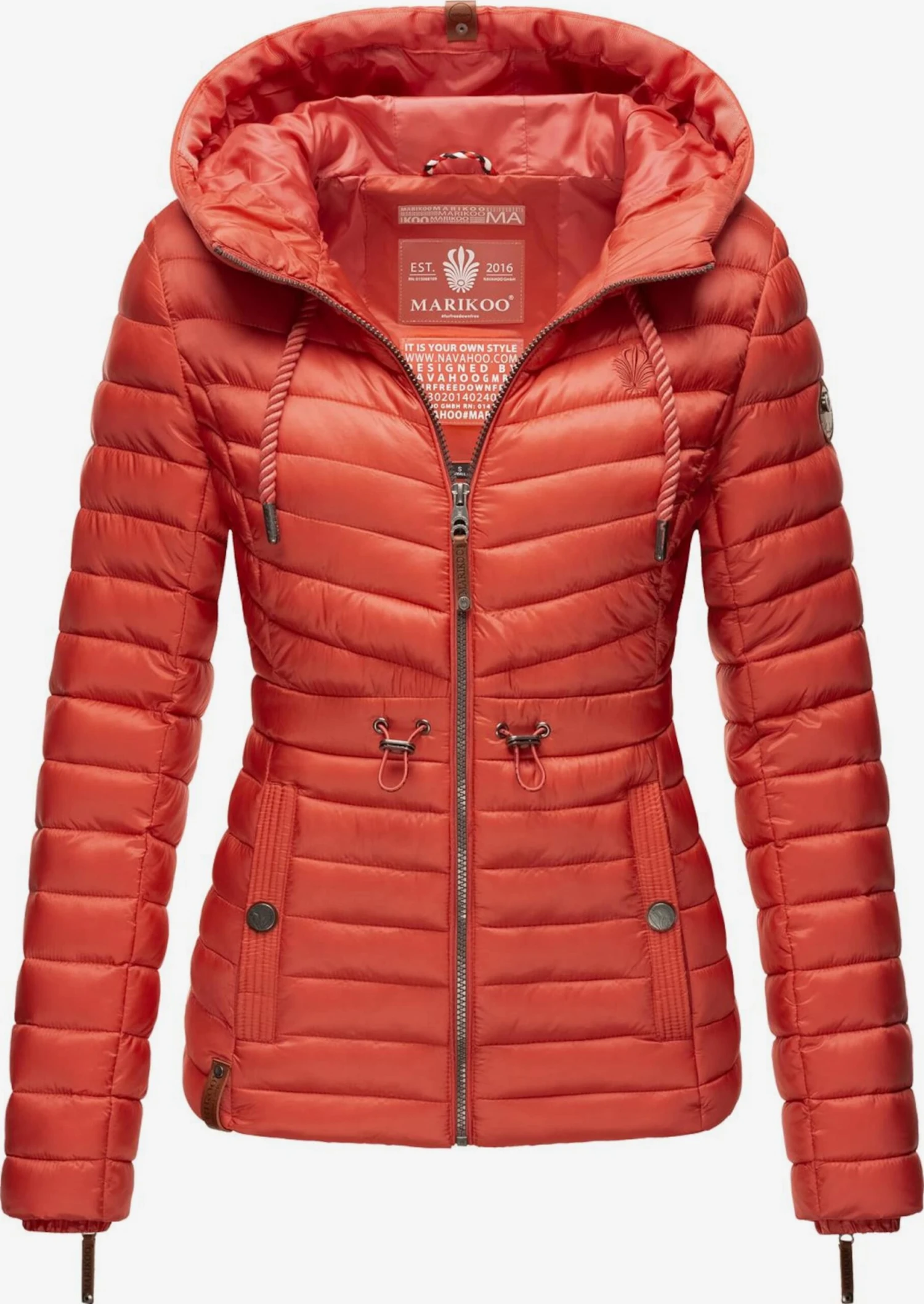 Marikoo Vestes De Mi-saison Veste Mi-saison Aniyaa Femme Corail 5 Marikoo Vestes De Mi-saison Veste Mi-saison Aniyaa Femme Corail – Image 3