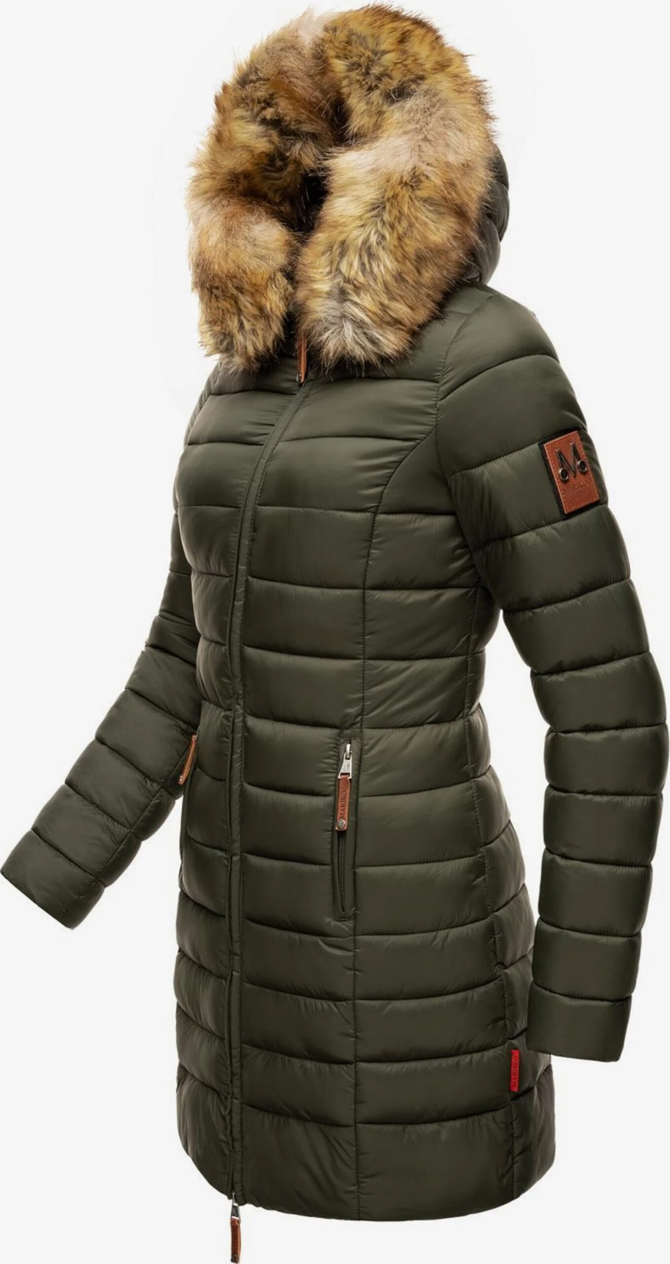 Marikoo Manteaux Dhiver Manteau D’hiver Rose Femme Vert Foncé 4 Marikoo Manteaux Dhiver Manteau D’hiver Rose Femme Vert Foncé – Image 2